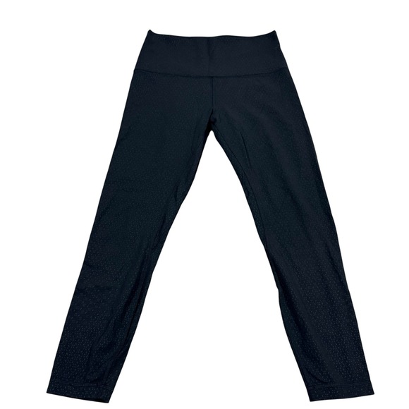 Lululemon Wunder Under HR Leggings Black Diamond Jacquard Women's 8 Yoga Gym - Picture 3 of 9